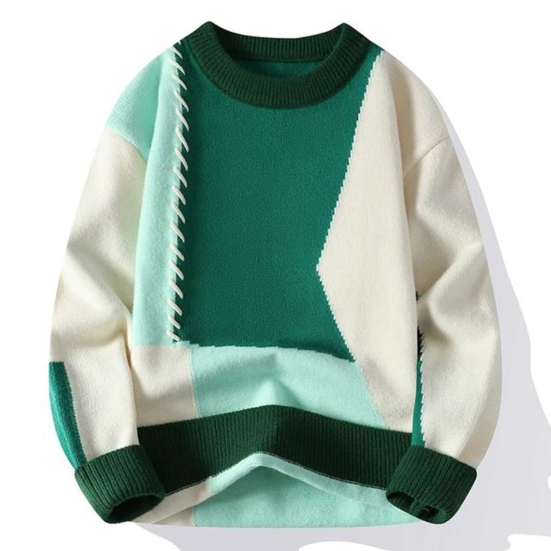 Sandro™ - Cozy Patchwork Sweater