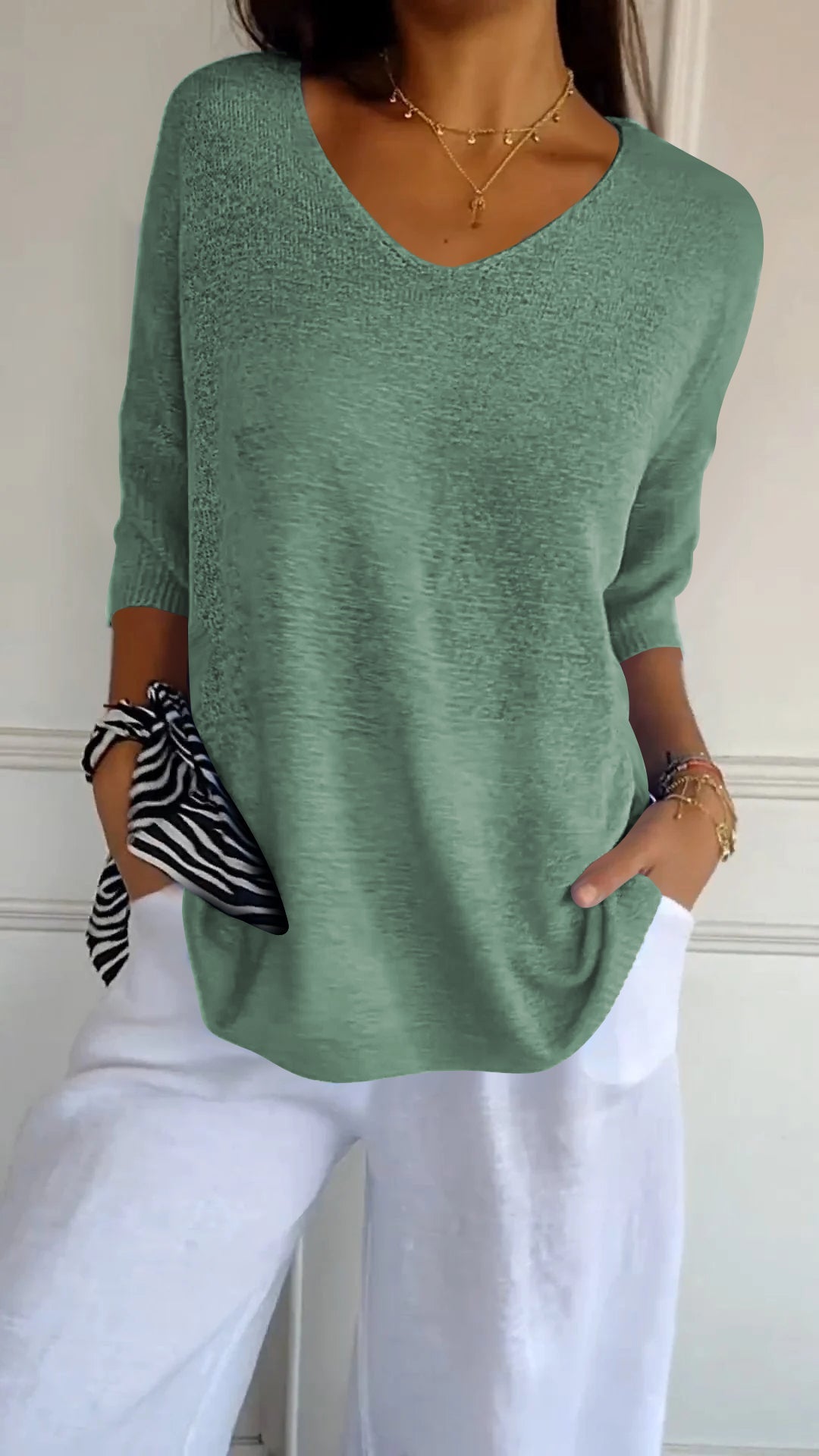 Loraine - Elegant Knitted Shirt