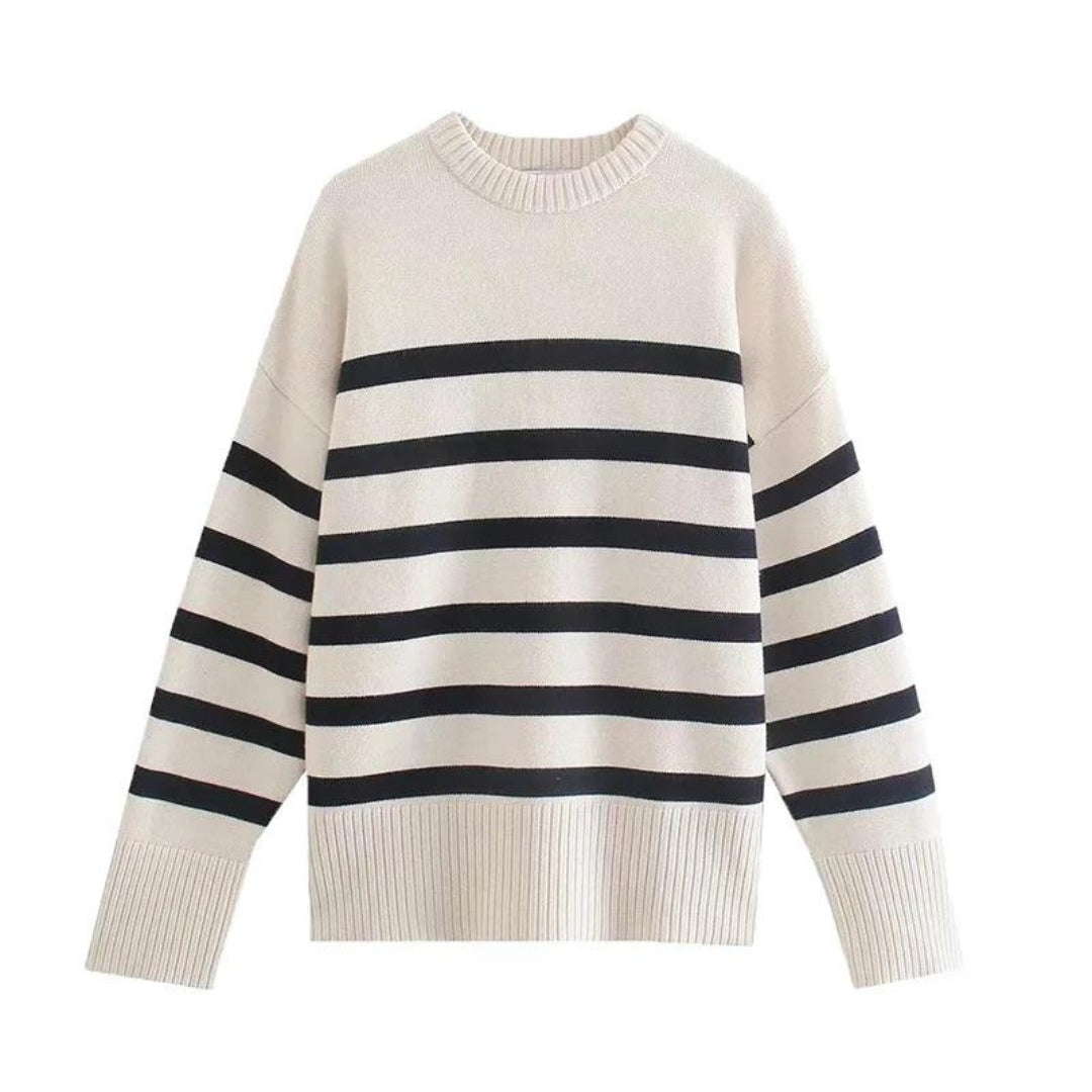 Francesca™ - Cozy Striped Sweater