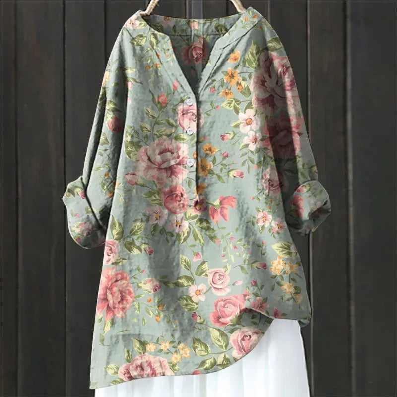 Rina™ - Casual Floral Blouse