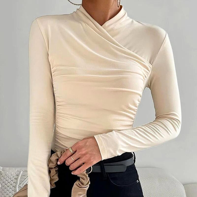 Calliope - Classic Cross-Neck Top